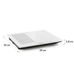 Delicatessa 60 Hybrid Einbaukochfeld Induktion 4 Zonen 7000W -kitchentools Verkäufe 10035198 yy 0011 logo Klarstein Delicatessa 60 Hybrid Kochfeld weiss