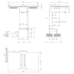 Full House 2.0 DownAir System Induktionsherd Dunstabzugshaube 271 M³/h -kitchentools Verkäufe 10035259 yy 0009 logo