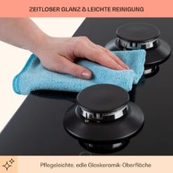 Illuminosa 5 Gaskochfeld 5-flammig Sabaf-Brenner Glaskeramik -kitchentools Verkäufe 10035465 de 0007 usp