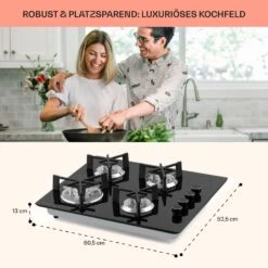 Trifecta 4 Gaskochfeld 4-flammig Triangle-Brenner Glaskeramik -kitchentools Verkäufe 10035469 de 0006 usp