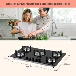 Trifecta 5 Gaskochfeld 5-flammig Triangle-Brenner Glaskeramik 16 Trifecta 5 Gaskochfeld 5-flammig Triangle-Brenner Glaskeramik -kitchentools Verkäufe 10035470 de 0006 usp