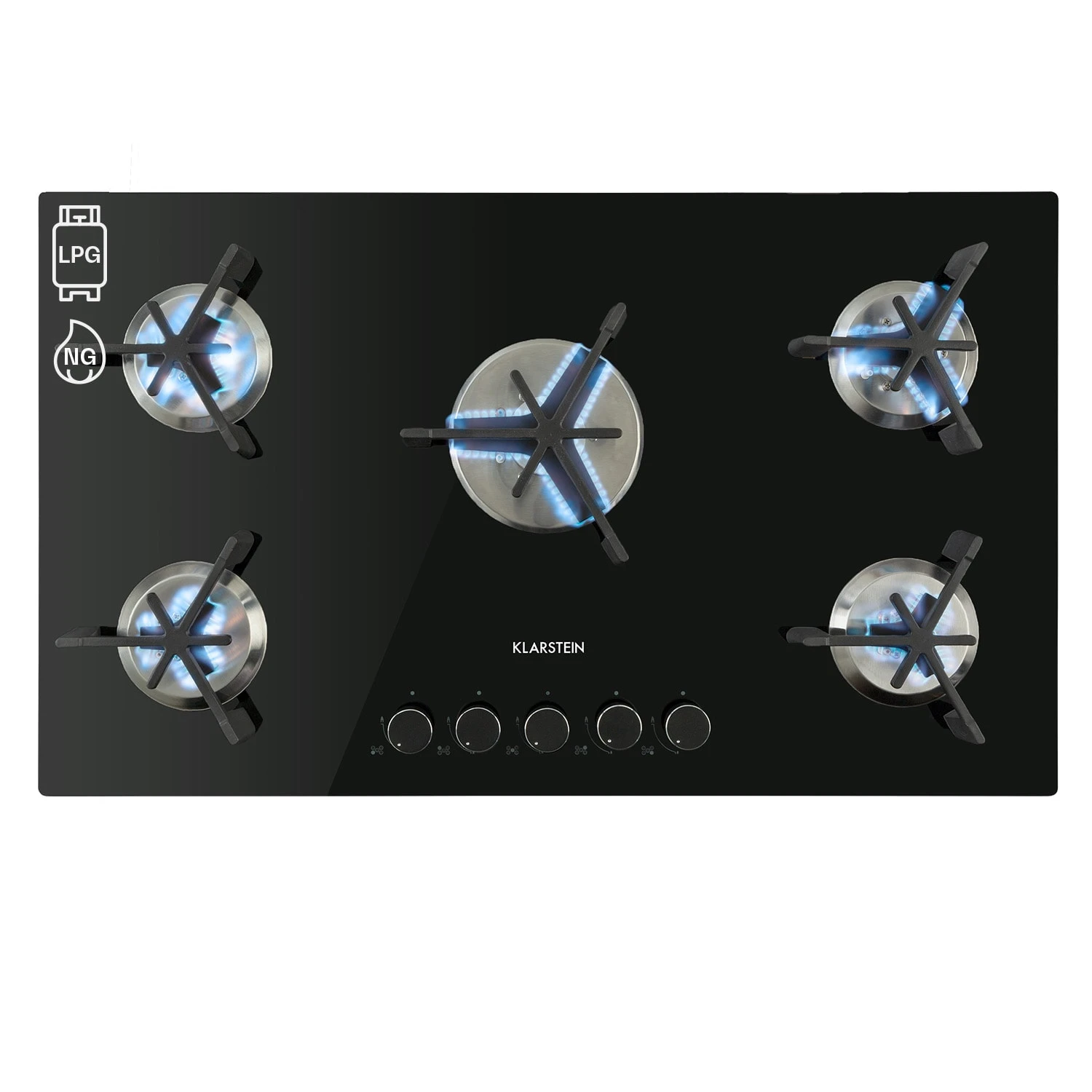 Trifecta 5 Gaskochfeld 5-flammig Triangle-Brenner Glaskeramik 3 Trifecta 5 Gaskochfeld 5-flammig Triangle-Brenner Glaskeramik