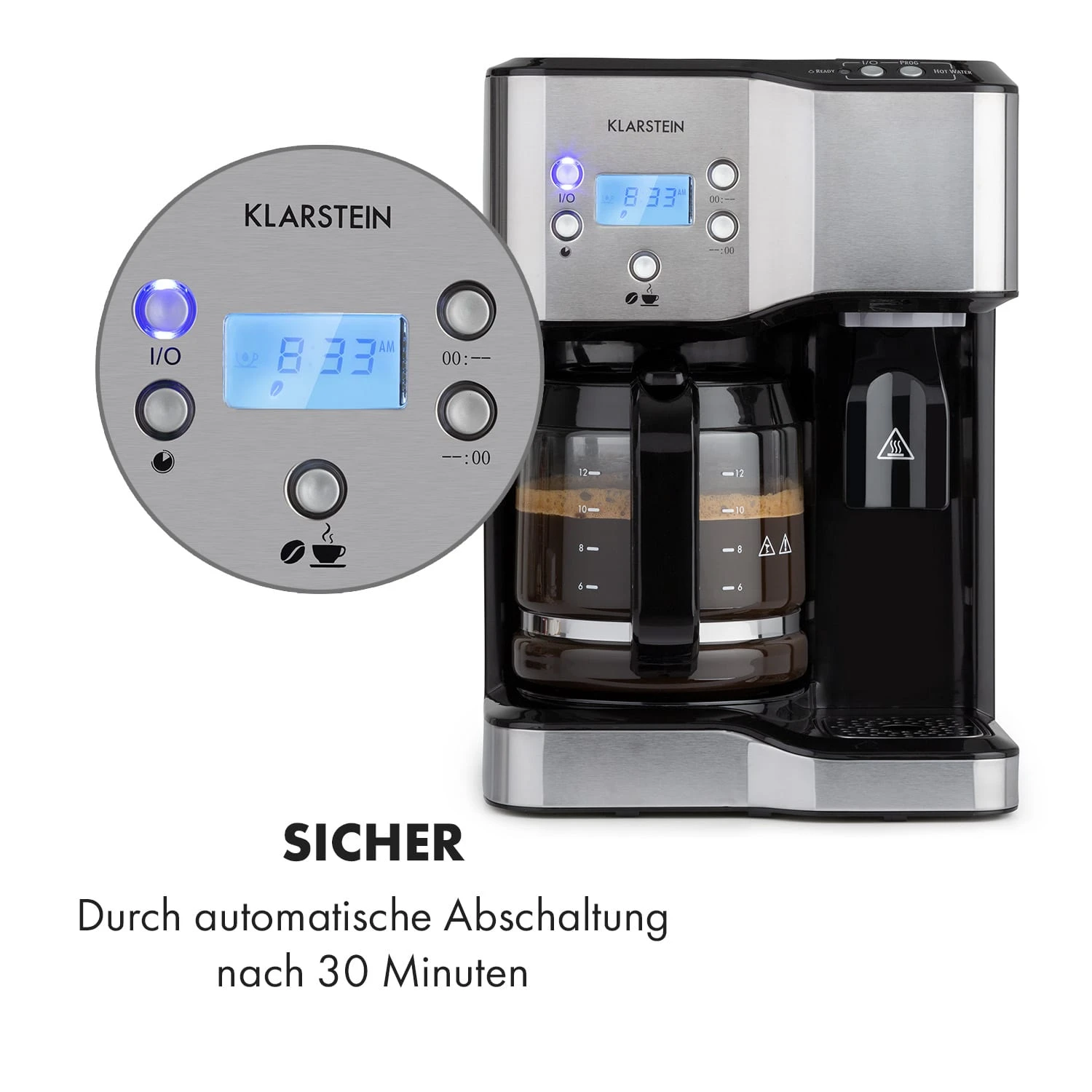 Caldetto Kaffeemaschine 1900W Heißwasserspender 8 Caldetto Kaffeemaschine 1900W Heißwasserspender – Bild 7