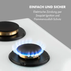 Goldflame 5 Gaskochfeld 5-flammig Messing-Brenner Glaskeramik -kitchentools Verkäufe 10035615 de 0005 logo