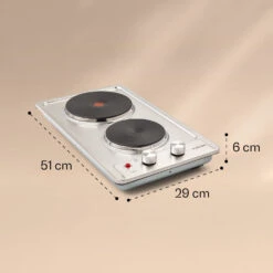 Appetito Domino Elektrokochfeld 2 Platten 3000 Watt Edelstahl -kitchentools Verkäufe 10035700 yy 0007 logo