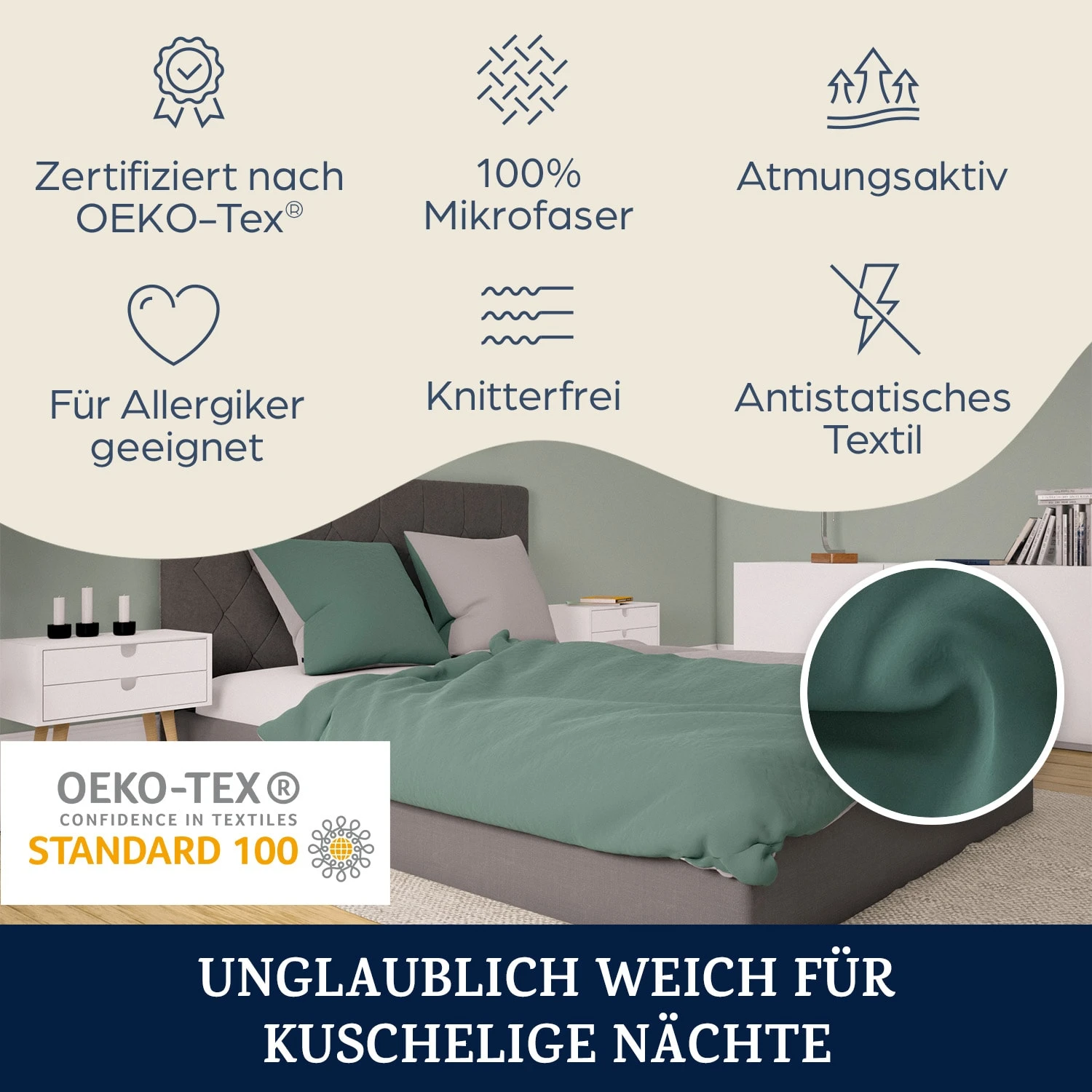 Soft Wonder-Edition Bettwäsche 200x200 Cm 4 Soft Wonder-Edition Bettwäsche 200x200 Cm – Bild 2