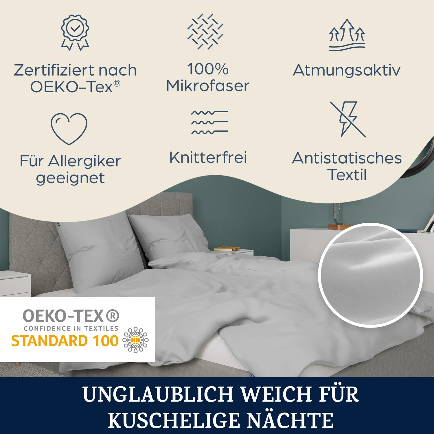 Traumwolle Biber-Bettwäsche 200x200 Cm 4 Traumwolle Biber-Bettwäsche 200x200 Cm - Image 2