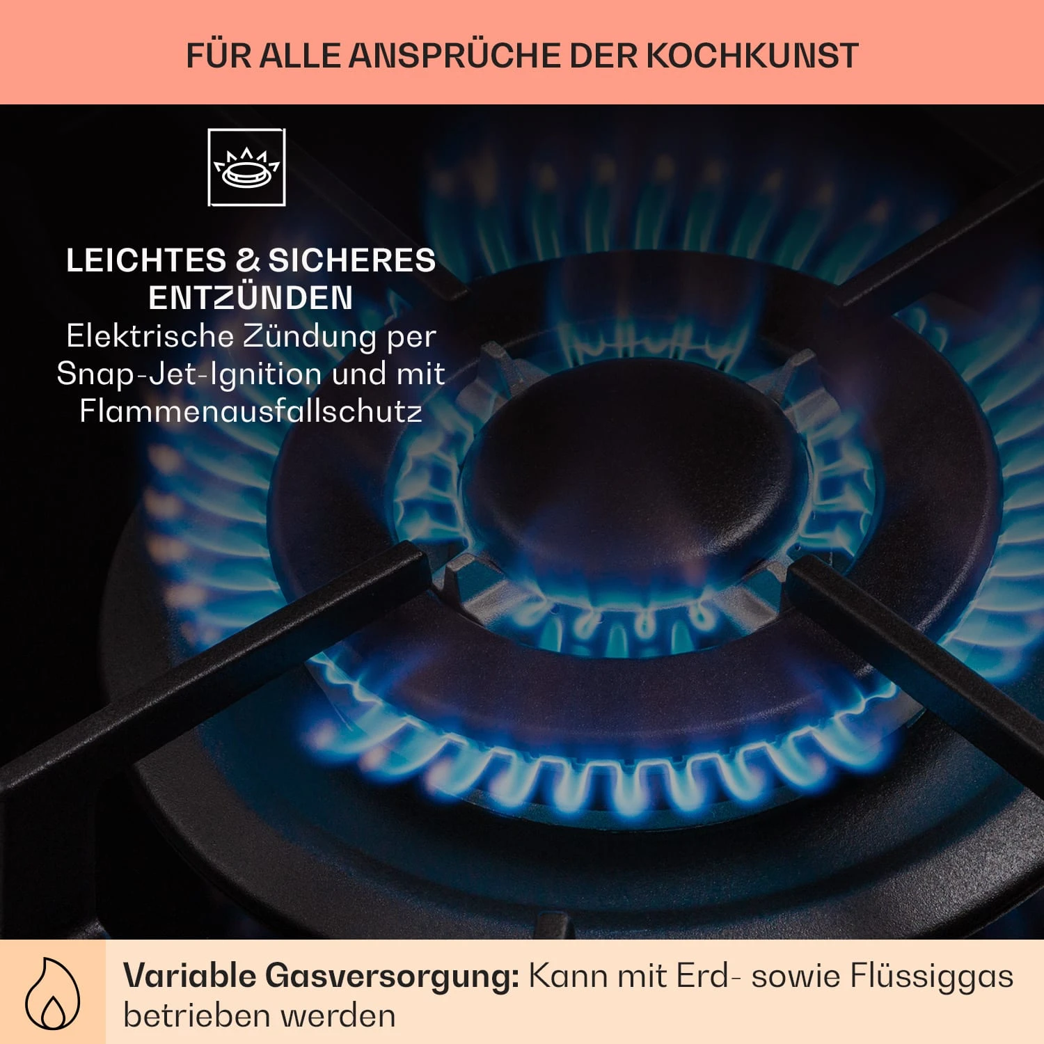 Alchemist Gaskochfeld 1 Wokbrenner Glaskeramik 7 Alchemist Gaskochfeld 1 Wokbrenner Glaskeramik – Bild 5