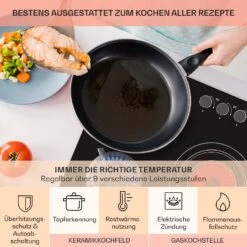 MultiChef 5 Kombi-Gaskochfeld Gas/Glaskeramik 5 Zonen -kitchentools Verkäufe 10036338 de 0005 usp