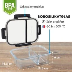 Glaswerk Jardine Frischhaltedosen 3er Set 2 Kammern 1040 Ml Borosilikatglas Deckel 15 Glaswerk Jardine Frischhaltedosen 3er Set 2 Kammern 1040 Ml Borosilikatglas Deckel -kitchentools Verkäufe 10036376 de 0007 logo