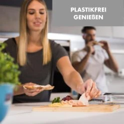 Glaswerk Hermatige Aufschnittbox Mit Glasdeckel Borosilikatglas Bambus Schneidebrett -kitchentools Verkäufe 10036378 de 0005 logo