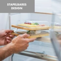 Glaswerk Hermatige Aufschnittbox Mit Glasdeckel Borosilikatglas Bambus Schneidebrett -kitchentools Verkäufe 10036378 de 0006 logo