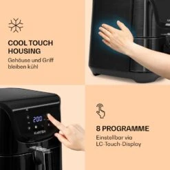 AeroVital Deluxe Heißluftfritteuse 1700W 5,4 Liter Edelstahl -kitchentools Verkäufe 10036476 de 0004 logo