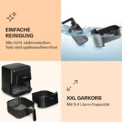 AeroVital Deluxe Heißluftfritteuse 1700W 5,4 Liter Edelstahl -kitchentools Verkäufe 10036476 de 0006 logo