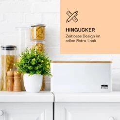 Oklahoma Brotkasten Metall 35,5x15,5x23 Cm Bambus-Deckel Schneidebrett 8 Oklahoma Brotkasten Metall 35,5x15,5x23 Cm Bambus-Deckel Schneidebrett -kitchentools Verkäufe 10037444 de 0002 logo