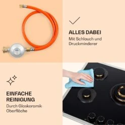 Goldflame 5 Prime Gaskochfeld 5-flammig Messing-Brenner Glaskeramik -kitchentools Verkäufe 10037808 de 0006 logo