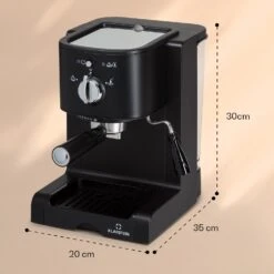Passionata 20 Espressomaschine 20 Bar 6 Tassen 1,25 Liter Milchschaum -kitchentools Verkäufe 10037855 yy 0007 dimensions