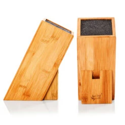 Messerblock, Schief PET-Borsteneinsatz Für 5-10 Messer, Bambus -kitchentools Verkäufe 10038080 yy 0007 logo