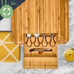 XXL-Käsebrett Schublade 34 X 4,5 X 34 Cm Käsebesteck Pflegeleicht -kitchentools Verkäufe 10038083 yy 0004 logo