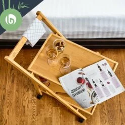 Servierwagen 2 Etagen 4 Rollen 66x70x40,5cm (BxHxT) Bambus 10 Servierwagen 2 Etagen 4 Rollen 66x70x40,5cm (BxHxT) Bambus -kitchentools Verkäufe 10038117 yy 0003 logo