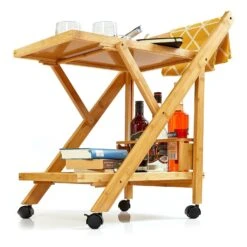 Servierwagen 2 Etagen 4 Rollen 66x70x40,5cm (BxHxT) Bambus 12 Servierwagen 2 Etagen 4 Rollen 66x70x40,5cm (BxHxT) Bambus -kitchentools Verkäufe 10038117 yy 0005 logo