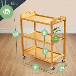 Servierwagen 3 Etagen 4 Rollen 60x74,5x33,5 Cm (BxHxT) Bambus 13 Servierwagen 3 Etagen 4 Rollen 60x74,5x33,5 Cm (BxHxT) Bambus -kitchentools Verkäufe 10038127 yy 0006 logo