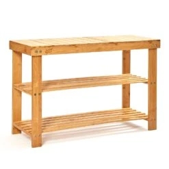 Schuhregal Mehrzweckregal Sitzbank 2 Etagen Für 8 Paar Schuhe Bambus -kitchentools Verkäufe 10038141 yy 0003 logo