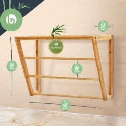 Wandregal Bad 3 Handtuchstangen Ablagefläche Oben 42x30x20cm Bambus 14 Wandregal Bad 3 Handtuchstangen Ablagefläche Oben 42x30x20cm Bambus -kitchentools Verkäufe 10038143 yy 0007 logo