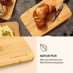 Frühstücksbrettchen Schneidbrett 6er-Set 20x1x14cm Unbehandelt Bambus -kitchentools Verkäufe 10038233 de 0003 logo