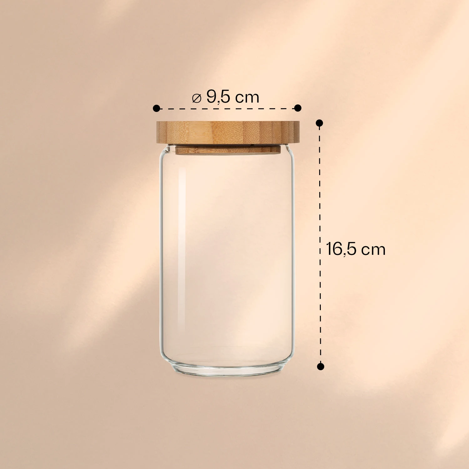 Stapelglas Mit Bambusdeckel 750 Ml Stapelbar Luftdicht 8 Stapelglas Mit Bambusdeckel 750 Ml Stapelbar Luftdicht - Image 6