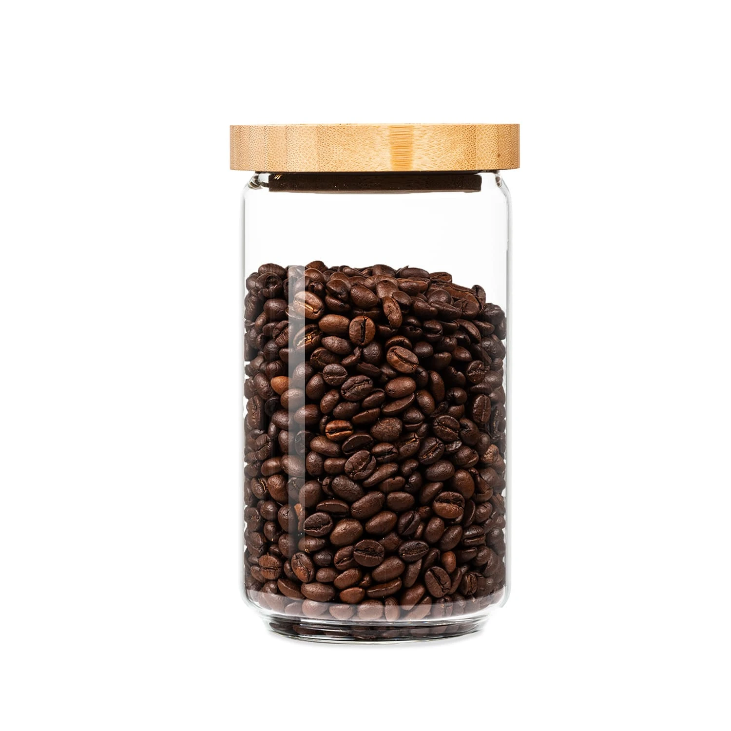 Stapelglas Mit Bambusdeckel 750 Ml Stapelbar Luftdicht 3 Stapelglas Mit Bambusdeckel 750 Ml Stapelbar Luftdicht