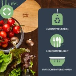 Glasschüssel 1365 Ml Bambusdeckel Verschließbar BPA-frei Größe M -kitchentools Verkäufe 10038271 de 0003 logo
