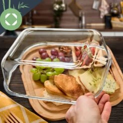 Glas-Servierplatte Luftdicht Geschmacksneutral Spülmaschinenfest -kitchentools Verkäufe 10038308 yy 0003 logo