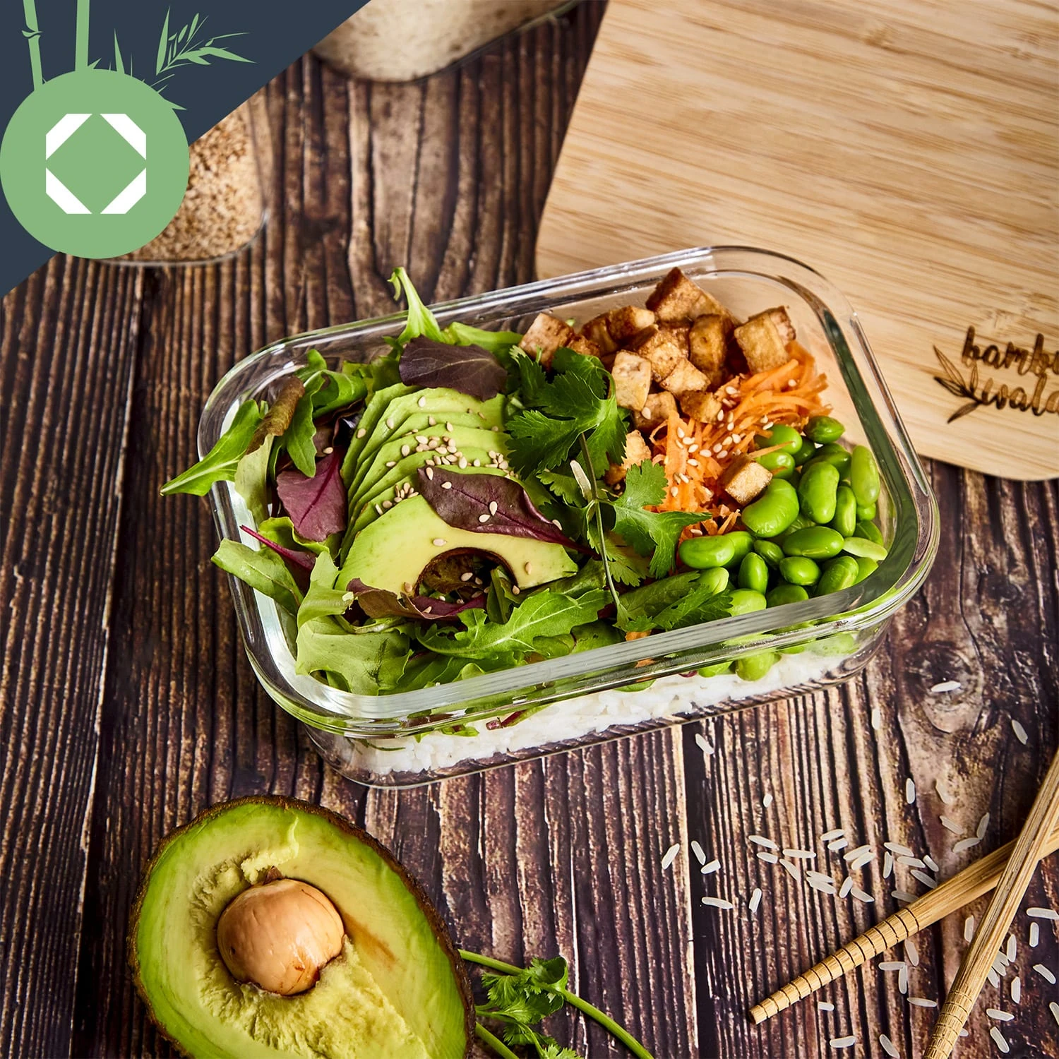 Glasbox Mit Bambusdeckel 2800 Ml Luftdicht Plastikfreie Aufbewahrung 6 Glasbox Mit Bambusdeckel 2800 Ml Luftdicht Plastikfreie Aufbewahrung – Bild 4