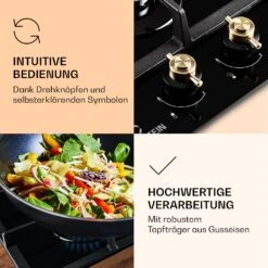 Victoria Domino Gaskochfeld 2-flammig Sabaf-Brenner Glaskeramik Retro-Look 14 Victoria Domino Gaskochfeld 2-flammig Sabaf-Brenner Glaskeramik Retro-Look -kitchentools Verkäufe 10038374 de 0005 logo