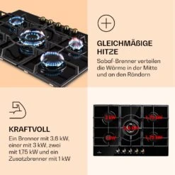 Victoria 5 Gaskochfeld 5-flammig Sabaf-Brenner Glaskeramik Retro-Look 12 Victoria 5 Gaskochfeld 5-flammig Sabaf-Brenner Glaskeramik Retro-Look -kitchentools Verkäufe 10038376 de 0003 logo