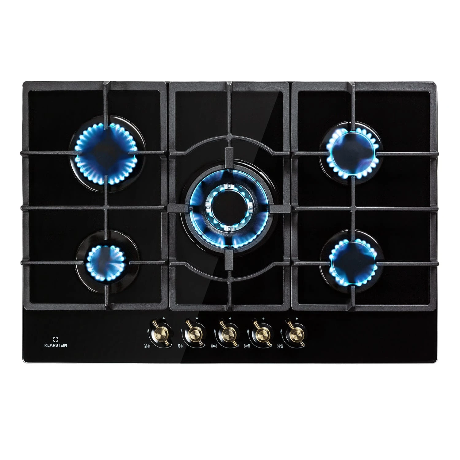 Victoria 5 Gaskochfeld 5-flammig Sabaf-Brenner Glaskeramik Retro-Look 3 Victoria 5 Gaskochfeld 5-flammig Sabaf-Brenner Glaskeramik Retro-Look