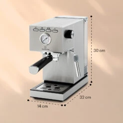 Pausa Espressomaker 1350 Watt 20 Bar Druck Wassertank: 1,4 Liter Edelstahl -kitchentools Verkäufe 10038393 yy 0008 logo
