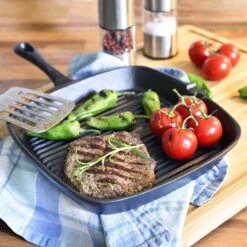 Malvi Bratpfanne 22,5 Cm Gusseisen Eckig Geriffelt Voreingebrannt -kitchentools Verkäufe 10038599 yy 0002 logo