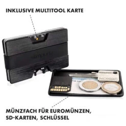NANO Slim Wallet Geldbörse Extra-flach 12 Karten Münzfach Aluminium -kitchentools Verkäufe 10038719 de 0004 logo
