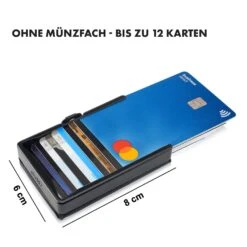 ZNAP Slim Wallet 12 Karten Münzfach 8 X 1,8 X 6 Cm (BxHxT) RFID-Schutz -kitchentools Verkäufe 10038768 de 0007 logo