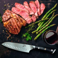 Alpha-Royal German 7" Santokumesser 56 HCR Edelstahl -kitchentools Verkäufe 10039005 yy 0004 logo