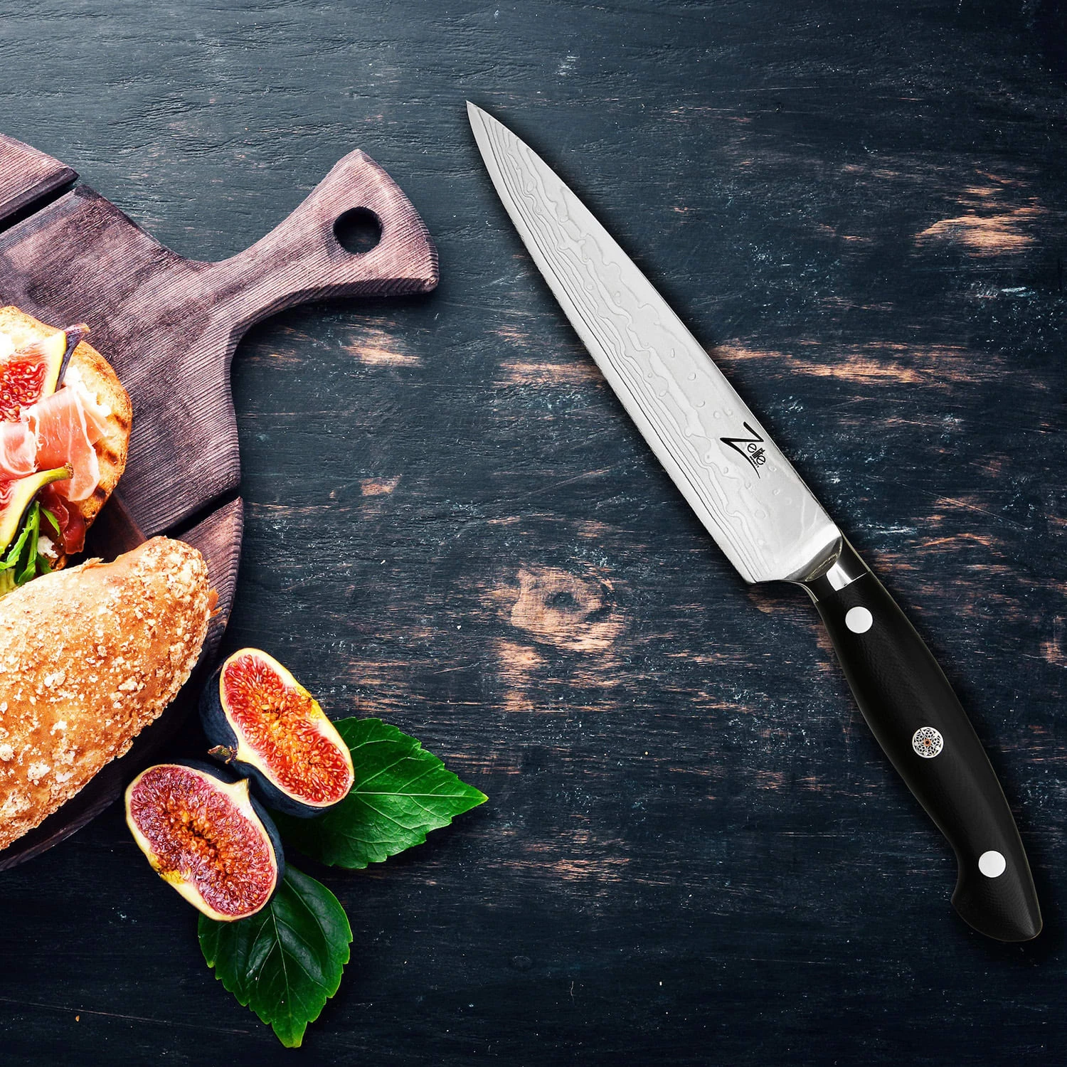 Executive-Plus Serie 6" Allzweckmesser 61 HRC Damaszenerstahl 5 Executive-Plus Serie 6" Allzweckmesser 61 HRC Damaszenerstahl - Image 3