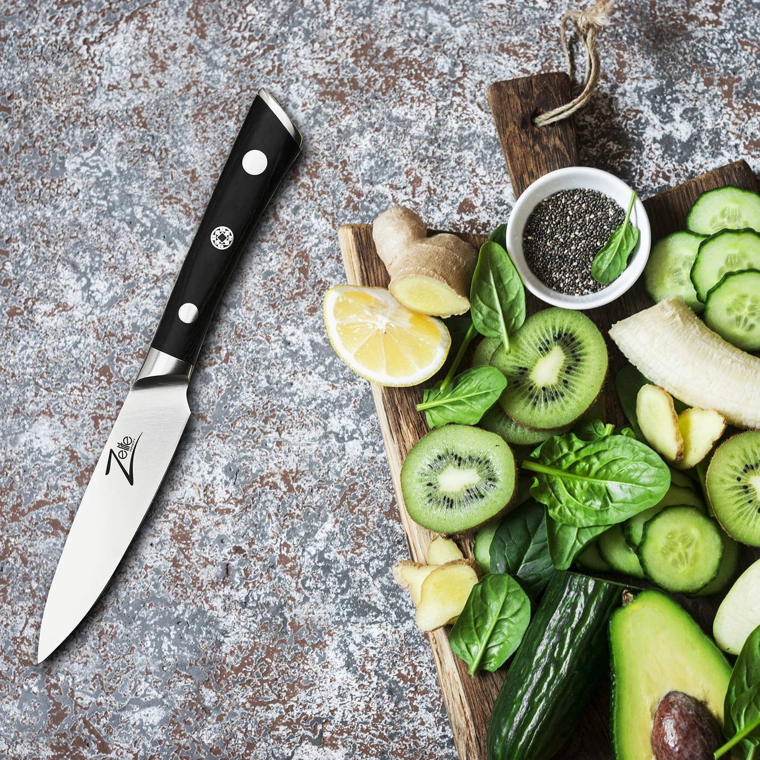 Razor-Edge Serie 4" Schälmesser 59 HRC Edelstahl 6 Razor-Edge Serie 4" Schälmesser 59 HRC Edelstahl - Image 4