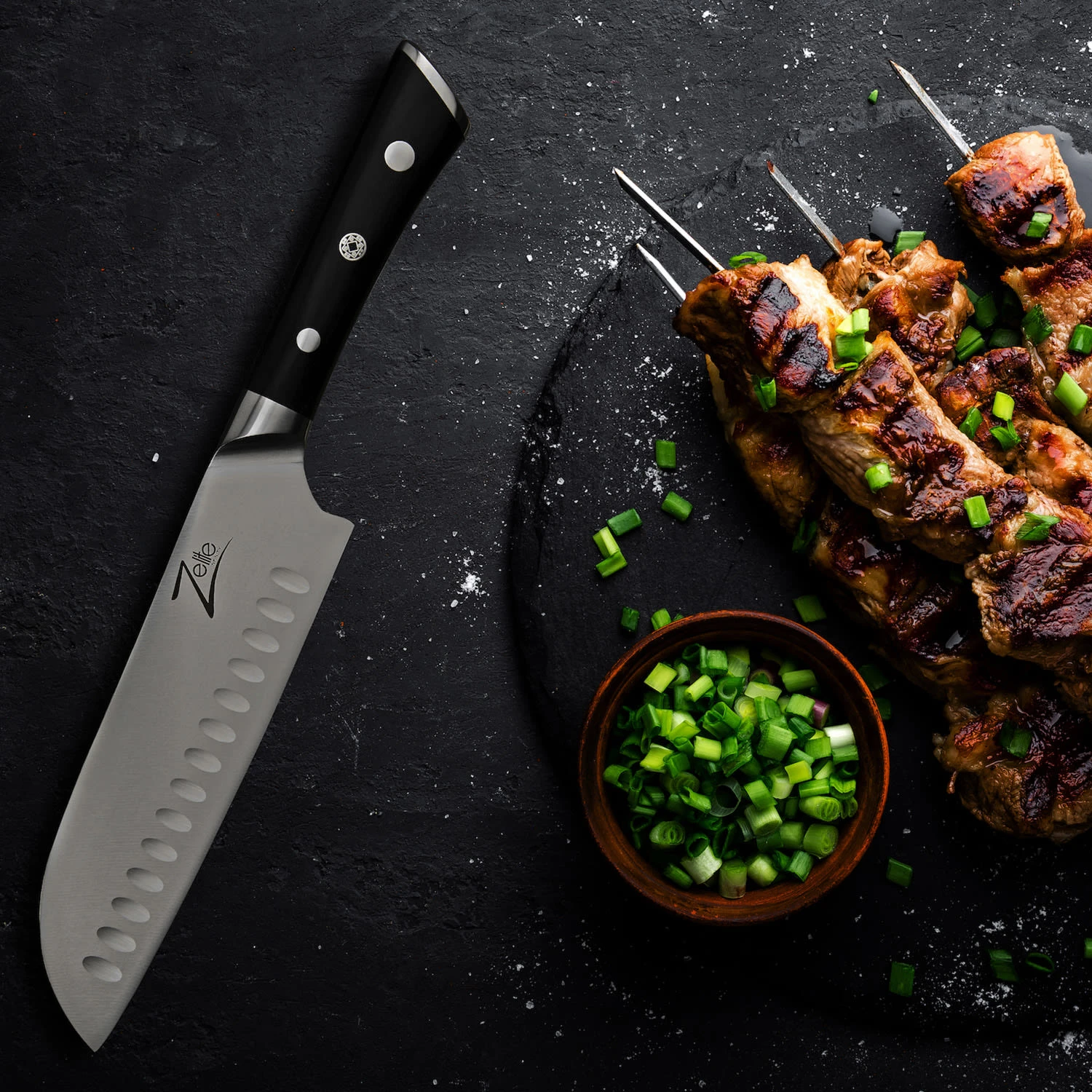 Razor-Edge Serie 7" Santokumesser 59 HRC Edelstahl 6 Razor-Edge Serie 7" Santokumesser 59 HRC Edelstahl - Image 4