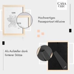 Edinburgh Bilderrahmen Rechteckig A4 28,8 X 20 Cm Fotos Passepartout Echtholz -kitchentools Verkäufe 10039277 de 0004 usp