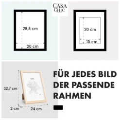 Edinburgh Bilderrahmen Rechteckig A4 28,8 X 20 Cm Fotos Passepartout Echtholz -kitchentools Verkäufe 10039277 de 0005 usp