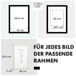 Edinburgh Bilderrahmen Rechteckig A2 58,4 X 41 Cm Fotos Passepartout Echtholz -kitchentools Verkäufe 10039279 de 0005 usp