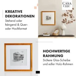 Bristol Bilderrahmen Glasscheibe 30 X 30 Cm Mit Passepartout Echtholz -kitchentools Verkäufe 10039323 de 0003 usp