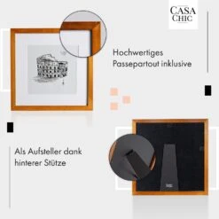 Bristol Bilderrahmen Glasscheibe 30 X 30 Cm Mit Passepartout Echtholz -kitchentools Verkäufe 10039323 de 0004 usp